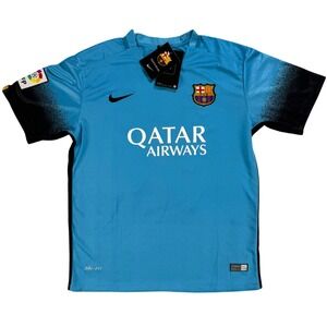 Nike Dri-FIT FC Barcelona Messi Number 10 Youth 28 Away Jersey 2015 2016 NWT
